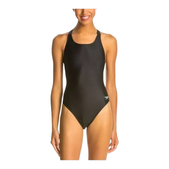 Speedo Women's Power Flex Eco Super Pro Swimsuit Sz 28 Black - Picture 3 of 5